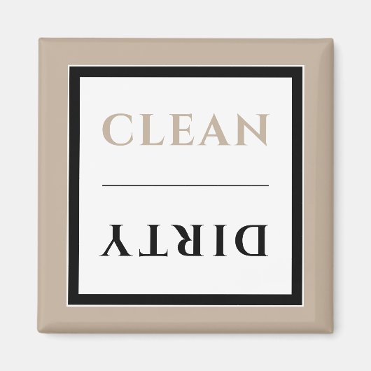 クリーン/ダーティ食洗機磁石 |ニュートラル マグネット (正面)