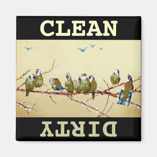 クリーン/ダーティ食洗機磁石 マグネット (正面)