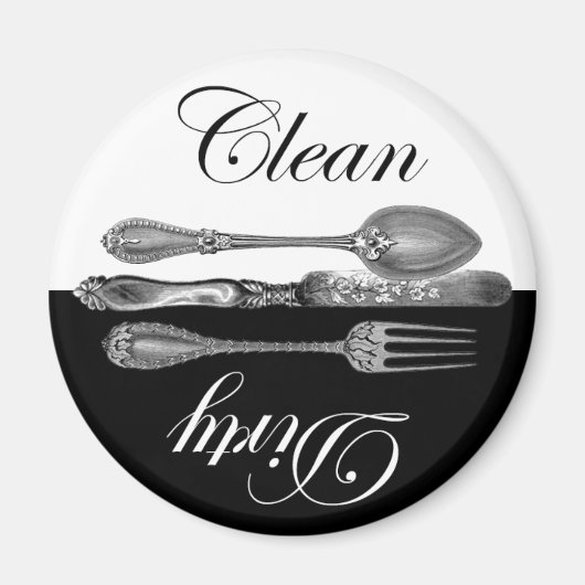 クリーン&ダーティ食洗機磁石 マグネット (正面)