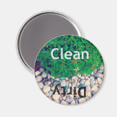 クリーン – ダーティ食洗機磁石 マグネット (正面/裏面)