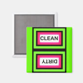 クリーン – ダーティ食洗機磁石 マグネット (正面/裏面)