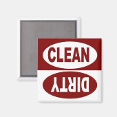 クリーン&ダーティ食洗機磁石 マグネット (正面/裏面)