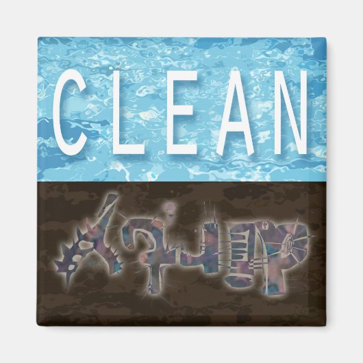 クリーン/ダーティ食洗機磁石 マグネット (正面)