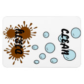 クリーン/ダーティ食洗機磁石 マグネット (横)