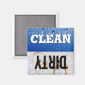 クリーン&ダーティ食洗機磁石 マグネット (正面/裏面)