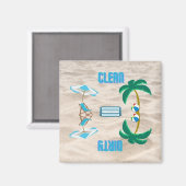 クリーン/ダーティ食洗機 マグネット (正面/裏面)