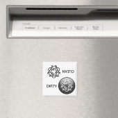 「クリーン/ダーティ」再サイクル食洗機磁石 マグネット (インサイチュ (食洗機))