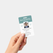 クリーン ティール ホームスクール 学生 ID バッジ (手持ち)