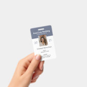 クリーン ブルー ホームスクール 教育者 ID バッジ (手持ち)