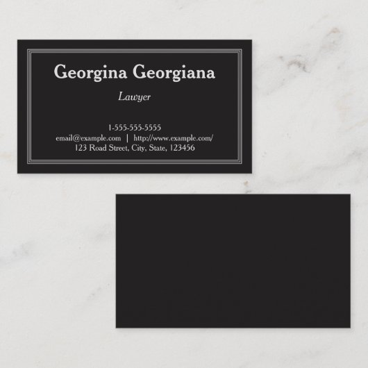 クリーン&プロフェッショナル弁護士名刺 名刺 (正面/裏面)