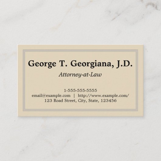 クリーン&プロフェッショナル弁護士/弁護士名刺 名刺 (正面)