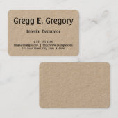 クリーン&ベーシックインテリアデコレーター名刺 名刺 (正面/裏面)