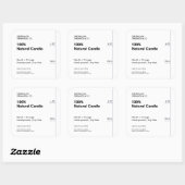 クリーン&ミニマリストモダンの白色製品パッケージ スクエアシール (シート)