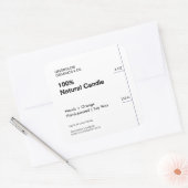 クリーン&ミニマリストモダンの白色製品パッケージ スクエアシール (封筒)