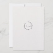 クリーン&ミニマルウシンプルェイスケッチ 招待状 (裏面)