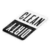 クリーン |汚いレタープレススタイル食洗機磁石 マグネット (左側)
