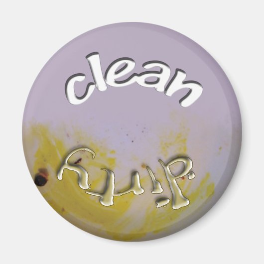 クリーン/汚い皿 – 食洗機磁石。 マグネット (正面)