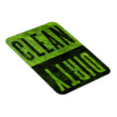 クリーン |汚い草の生えたスタイル食洗機磁石 マグネット (右側)