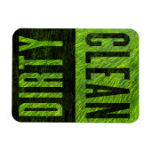 クリーン |汚い草の生えたスタイル食洗機磁石 マグネット (横)