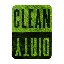 クリーン |汚い草の生えたスタイル食洗機磁石 マグネット