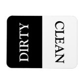 クリーン/汚れたリバーシブル食洗機インジケータ記号 マグネット (横)