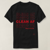 クリーンAF麻薬匿名ギフトTシャツNAオウム Tシャツ (デザイン正面)