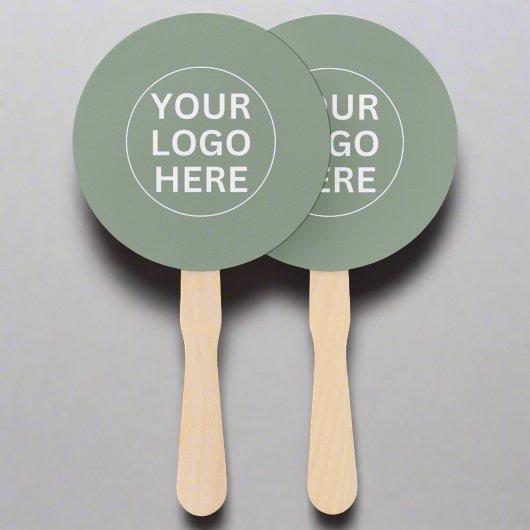 クリーンSageグリーンロゴlイベントブ企業のランド ハンドファン