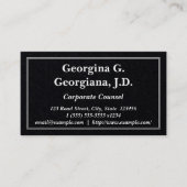 クリー企業のル・カウンセル・ビジネス・カード 名刺 (正面)