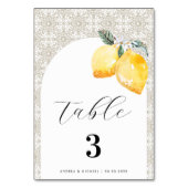 クリー地中海のムスペインのイタリアン結婚タイル テーブルナンバー (裏面)