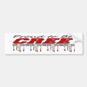 クリー族のバンパーステッカーがあること誇りを持った バンパーステッカー (正面)