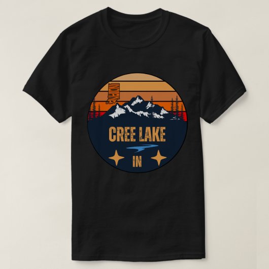 クリー湖, インディアナ州 Tシャツ (デザイン正面)