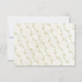 クリー素朴ムの結婚詳細ensclosureカード 出欠カード (裏面)