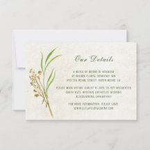 クリー素朴ムの結婚詳細ensclosureカード