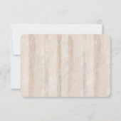 クリー素朴ムフェイクホワイトウッドウェディングRSVP 出欠カード (裏面)