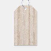 クリー素朴ムフェイクホワイトウッド結婚ズ ギフトタグ (裏面)