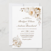 クリー素朴ムフローラ結婚ズ 招待状 (正面)
