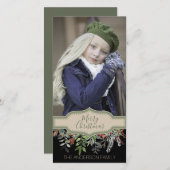 クリー素朴ング素朴リークリスマスの写真 シーズンカード (正面/裏面)