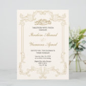 クリー華美ムエレガント・イスラム結婚イスラム教徒のニッカ 招待状 (スタンド正面)