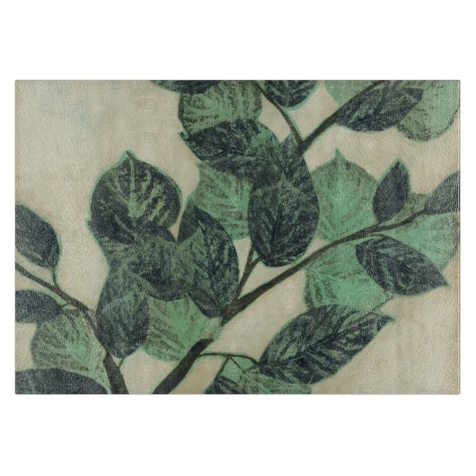 クリー葉ムの背景のとブランチ カッティングボード (正面)