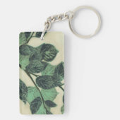 クリー葉ムの背景のとブランチ キーホルダー (裏面)