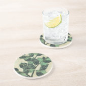 クリー葉ムの背景のとブランチ コースター (側面)