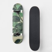 クリー葉ムの背景のとブランチ スケートボード (正面)