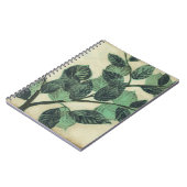 クリー葉ムの背景のとブランチ ノートブック (左側)