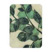 クリー葉ムの背景のとブランチ マグネット (縦)