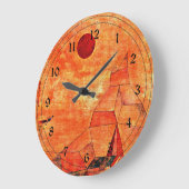 クリー語-マルヘン ラージ壁時計 (傾斜)