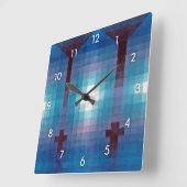 クリー・スリーの墓 スクエア壁時計 (傾斜)