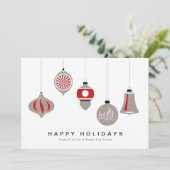 クリ企業のスマスカード(オーナメントとロゴ付き) シーズンカード (スタンド正面)