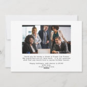 クリ企業のスマスカード(オーナメントとロゴ付き) シーズンカード (裏面)