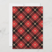 クリ伝統的スマスパーティの招待状 招待状 (裏面)