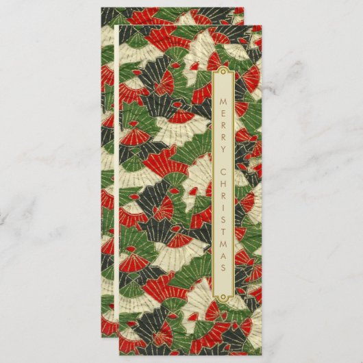 クリ日本のスマス折り紙 シーズンカード (正面/裏面)